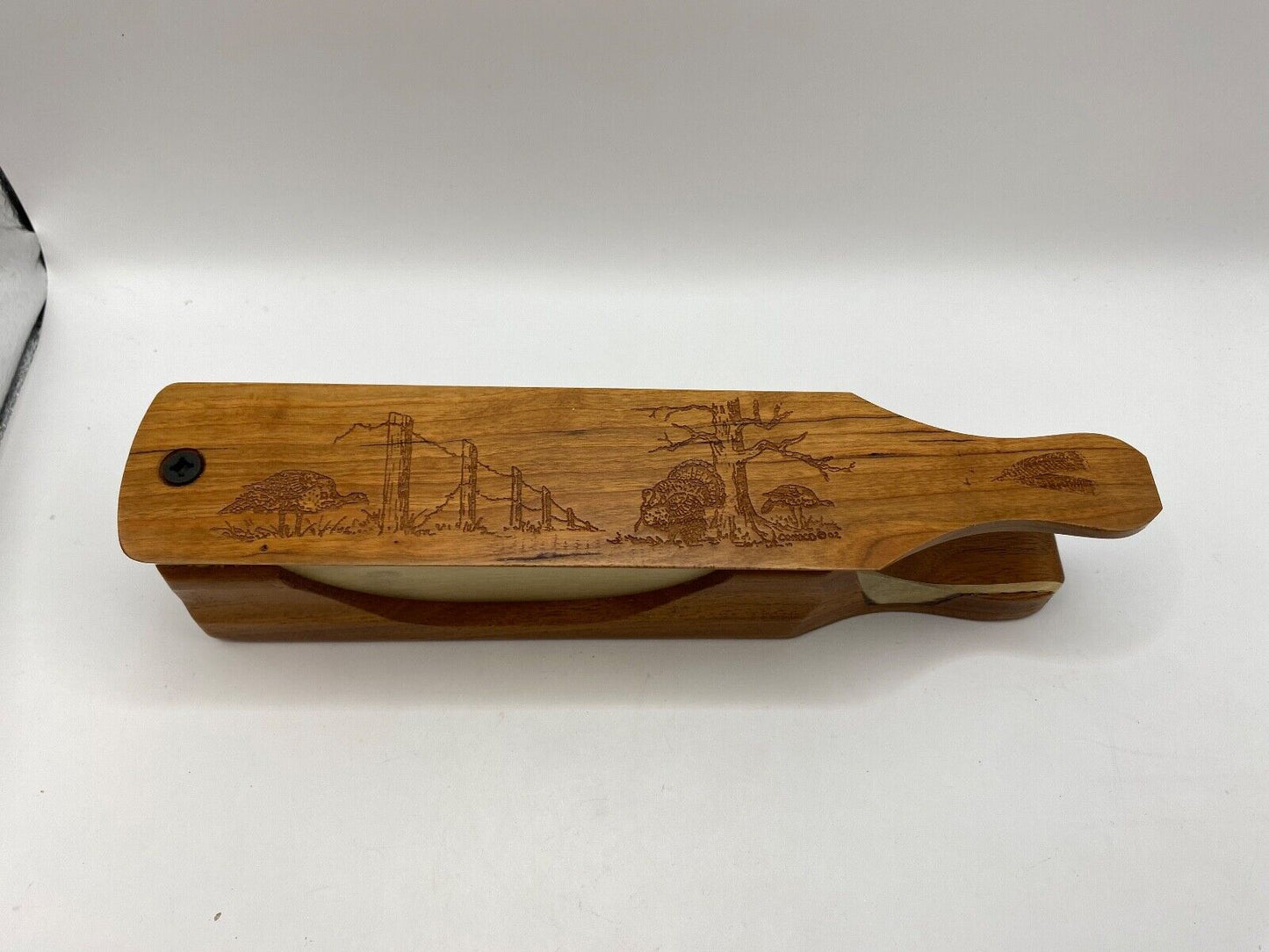 Genuinely Amish Crafted "Handle Half Moon" Turkey Box Call
