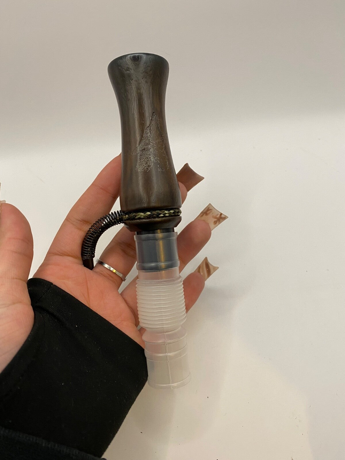 Genuinely Amish Crafted Wooden Coyote Howler Call with Lanyard - New, Unused!