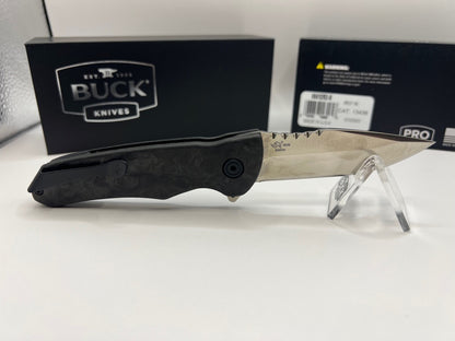 Buck USA 841 Sprint Pro Marbled CF Folding Knife with Pocket Clip - New In Box !