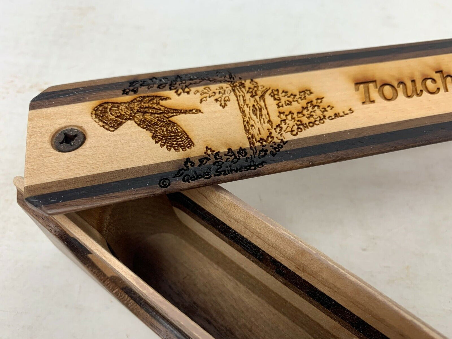 Wooden Amish Crafted "Touch Down" Turkey Box Call