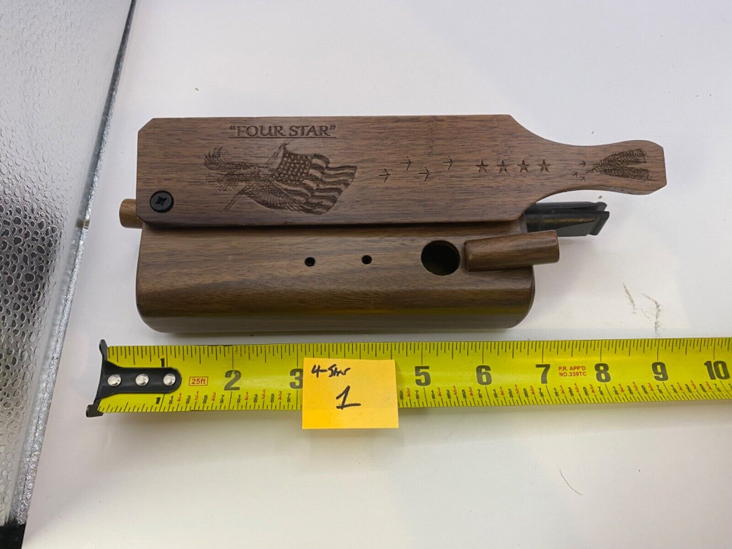 Genuinely Amish Crafted "Four Star" Combo Turkey Box Call - Crow, Owl, Hawk!