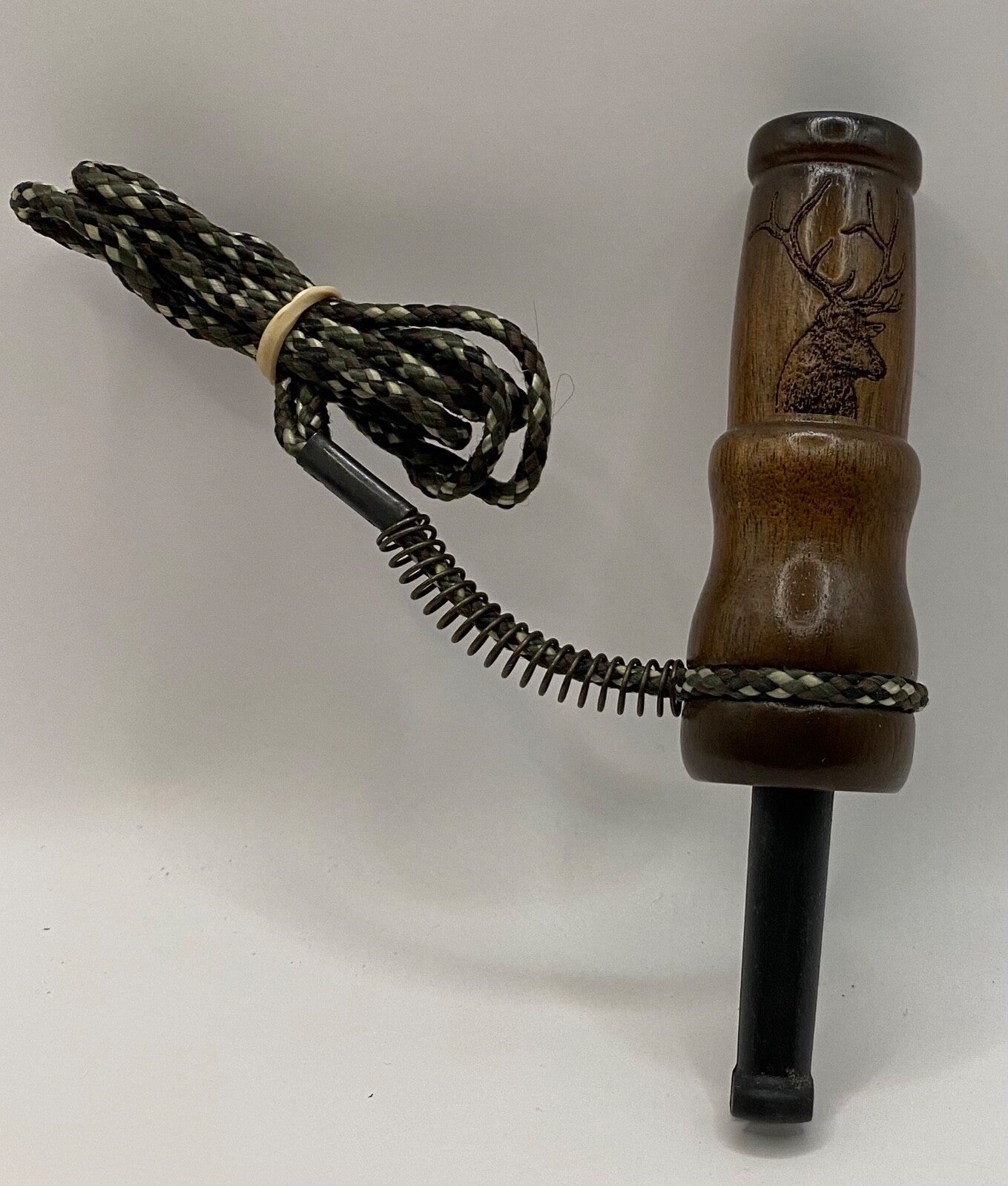 Genuinely Amish Crafted Female Elk Cow Call with Lanyard - New, Unused! Wooden!