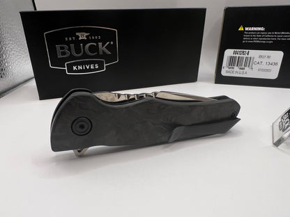 Buck USA 841 Sprint Pro Marbled CF Folding Knife with Pocket Clip - New In Box !
