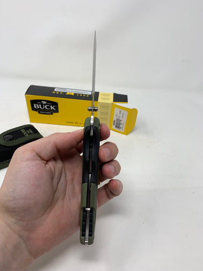 Buck USA 659 Large Pursuit Folding Hunting Knife with Sheath - New In Box! 