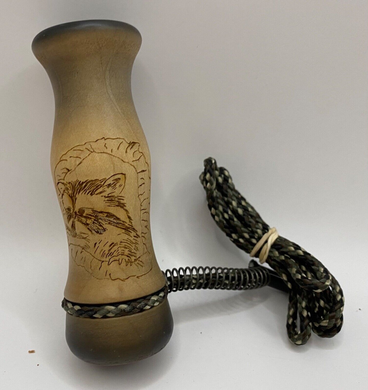 Wooden Amish Crafted Coon Squaller Raccoon Squealer Call