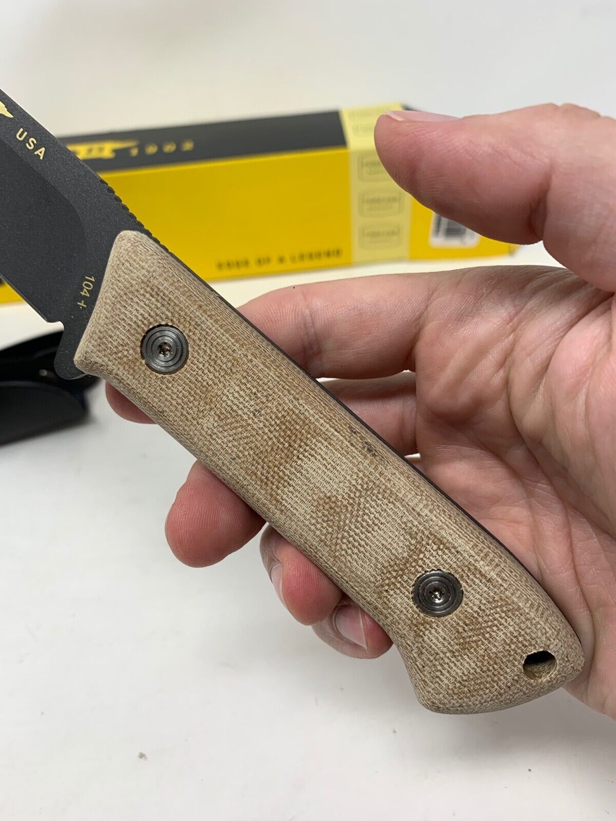 Buck USA 104 "Compadre Camp Knife" Fixed Blade Knife with Sheath - New In Box!