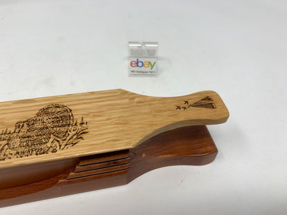 Wooden Amish Crafted "10" Handle Half Moon" Turkey Box Call - New, Unused!