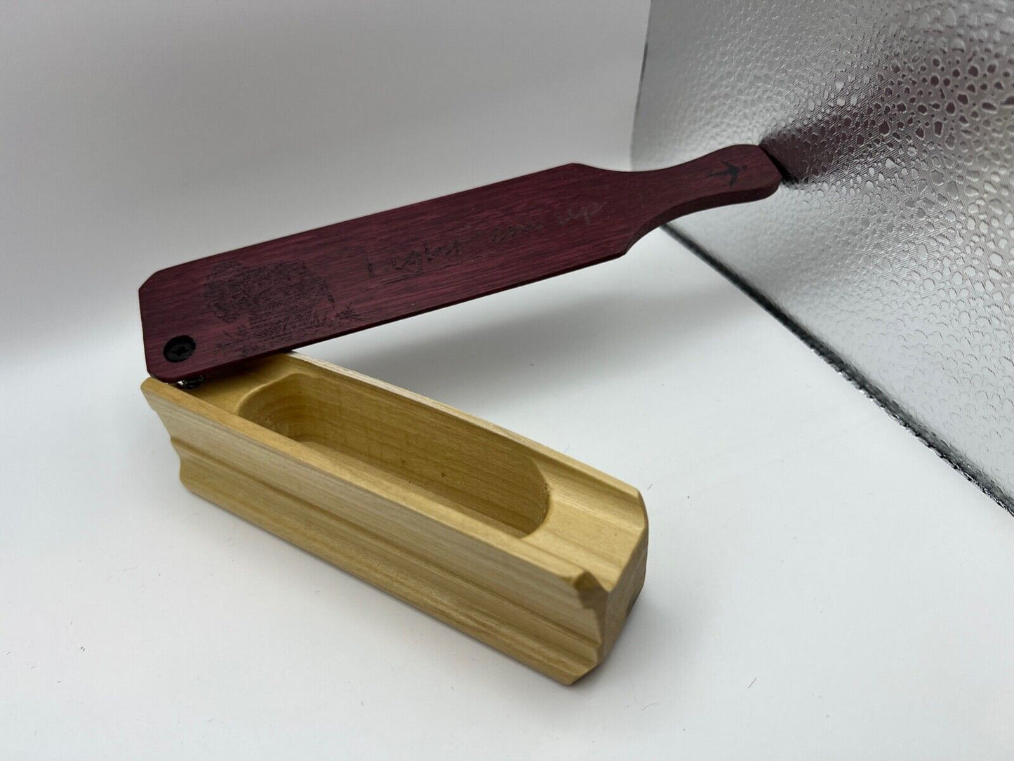 Wooden Amish Crafted "Light Em Up" Limited Edition 2022 Turkey Box Call