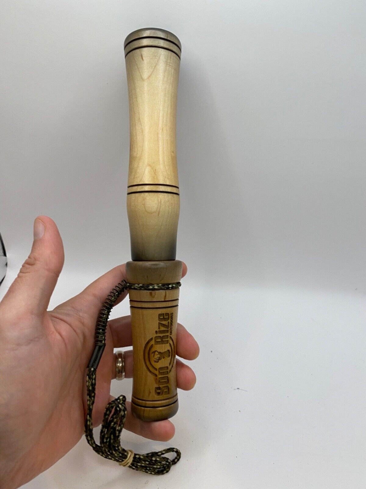 Wooden Amish Crafted Son Rize Buck / Deer Grunt Call - All Wood, Deep Sound!