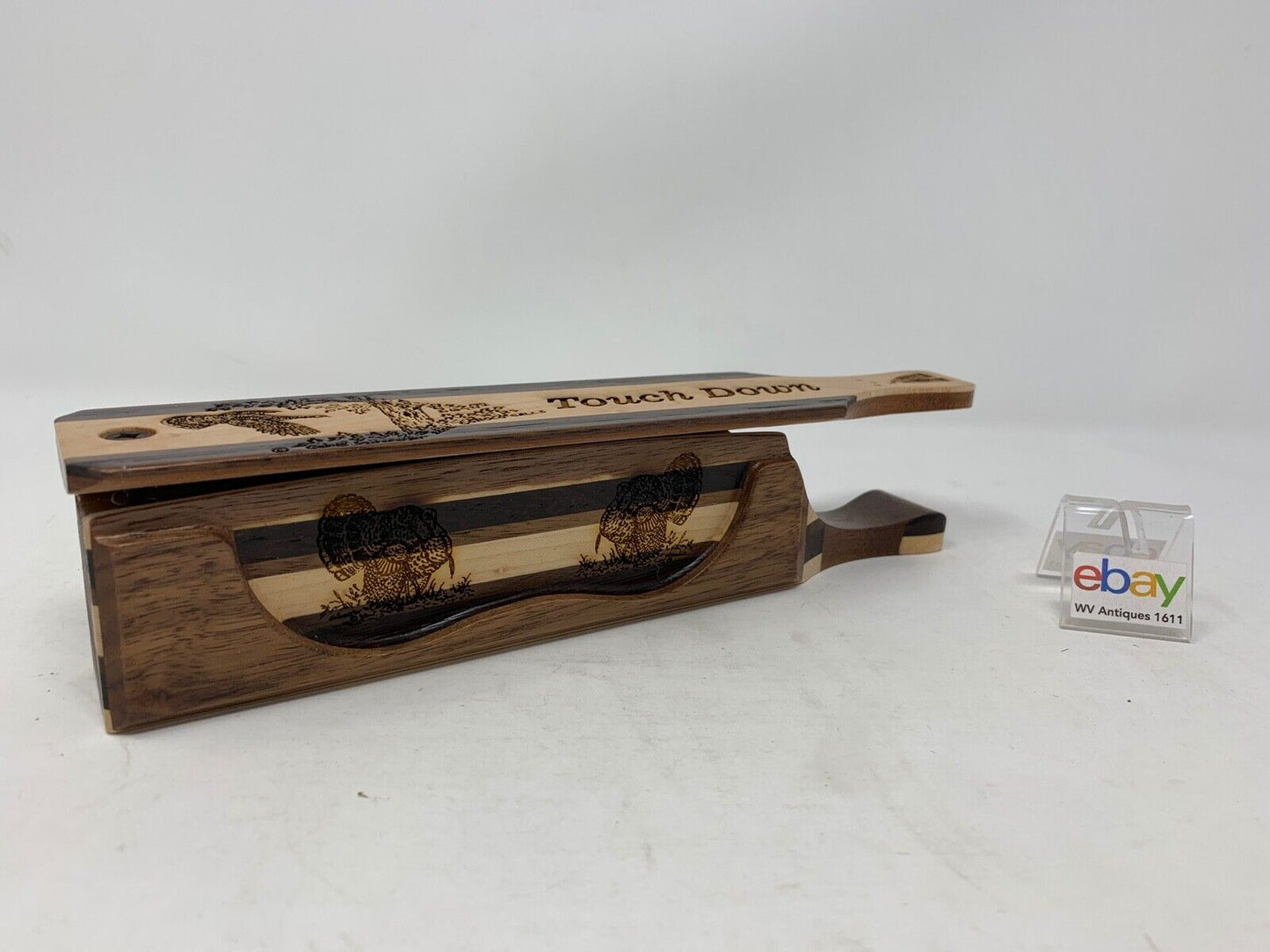 Wooden Amish Crafted "Touch Down" Turkey Box Call