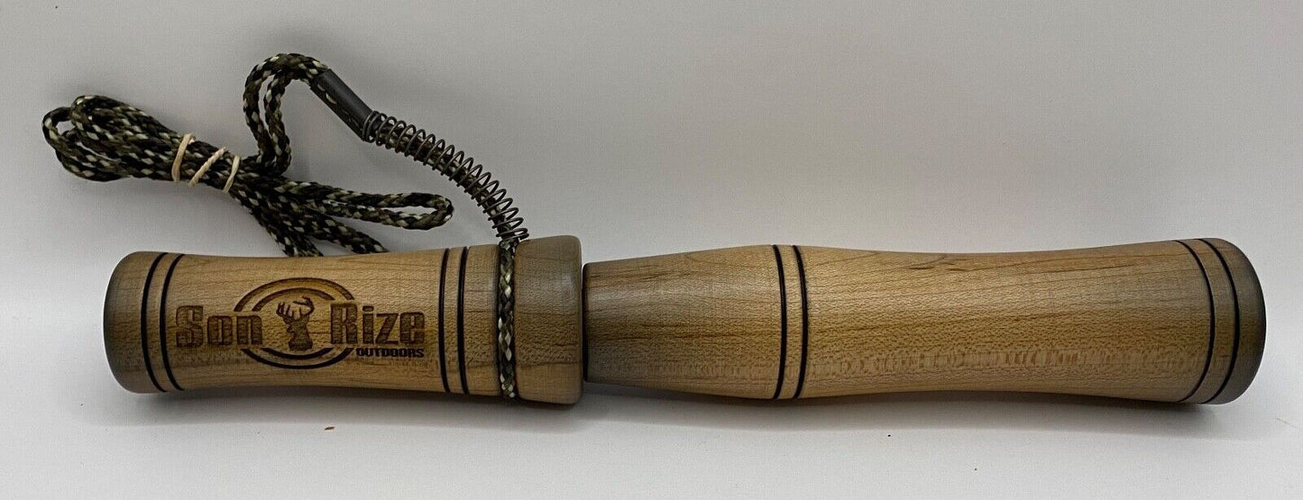 Wooden Amish Crafted Son Rize Buck / Deer Grunt Call - All Wood, Deep Sound!
