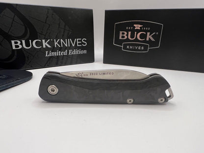 Buck USA 250 Saunter 2022 Legacy Collection Knife - Marble Carbon Fiber, S35VN