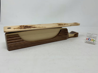 Wooden Amish Crafted "10" Handle Half Moon" Turkey Box Call - New, Unused! Nice!