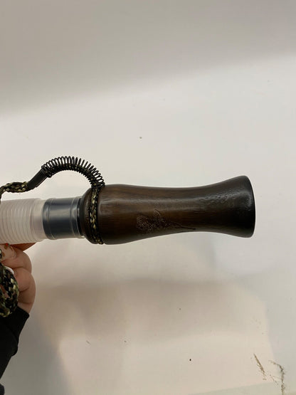 Genuinely Amish Crafted Wooden Coyote Howler Call with Lanyard - New, Unused!