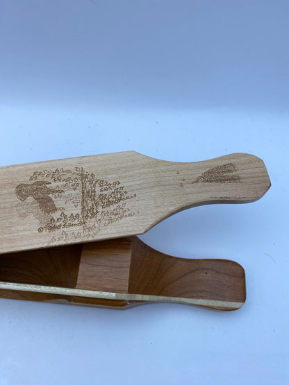 Genuinely Amish Crafted "Handle Half Moon" Turkey Box Call - New, Unused! Wooden