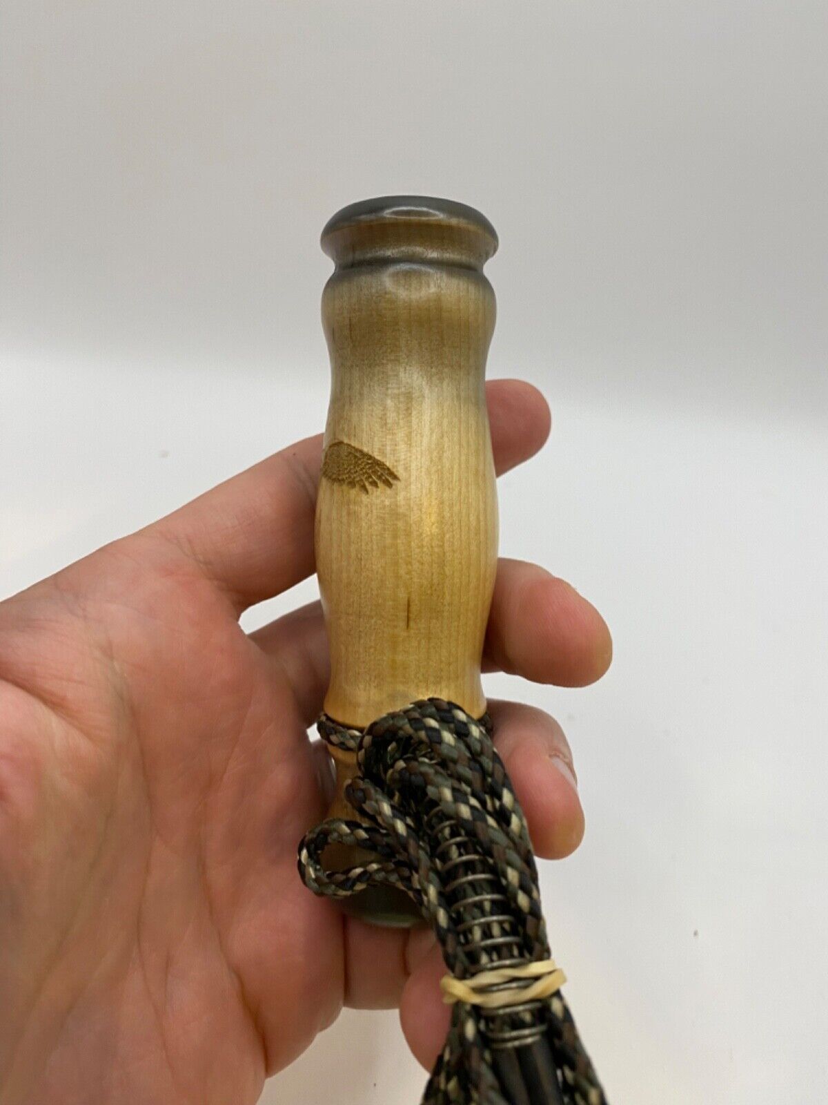 Genuinely Amish Crafted Wooden Hawk Call with Lanyard