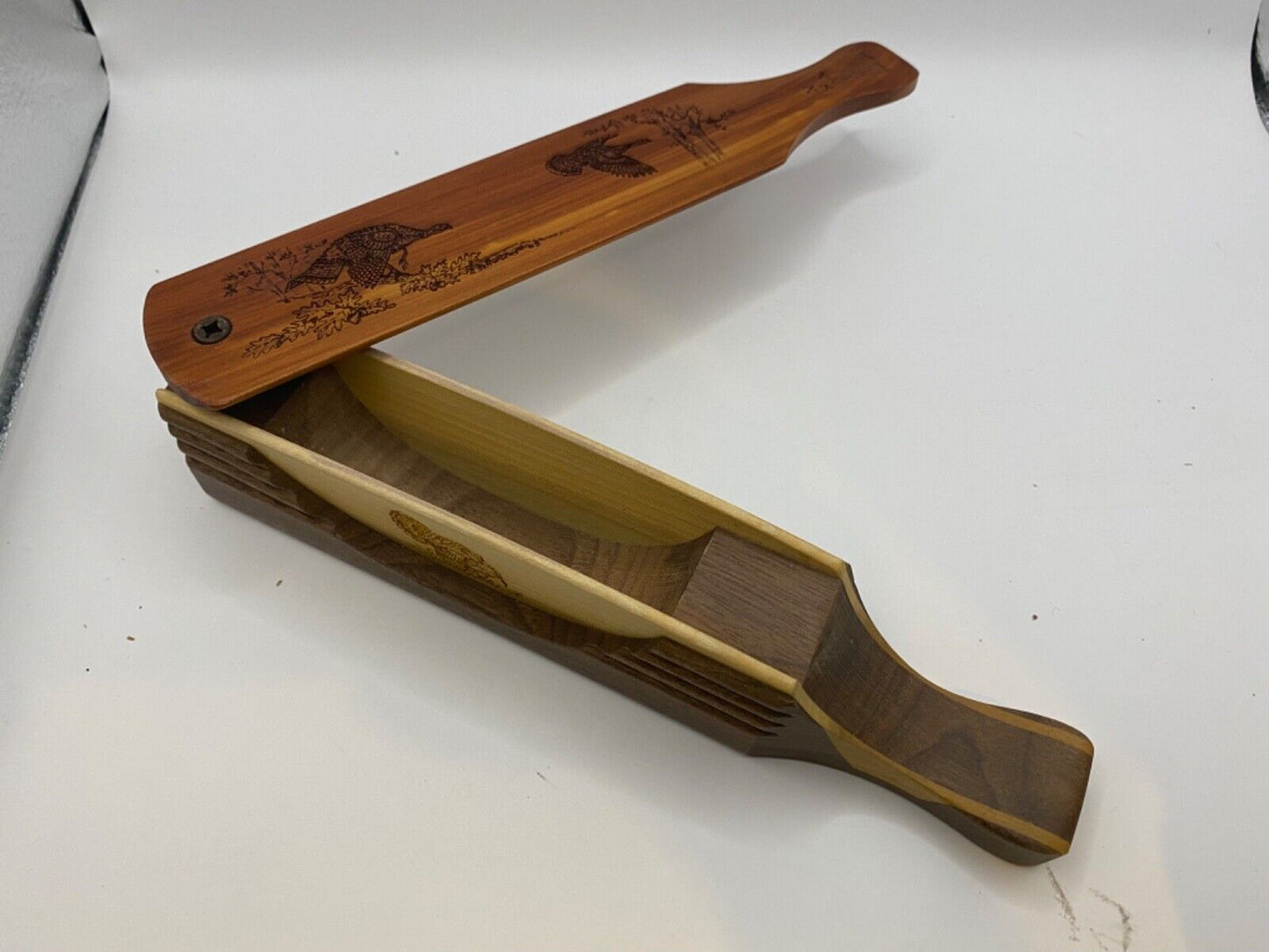 Genuinely Amish Crafted "Handle Half Moon" Turkey Box Call