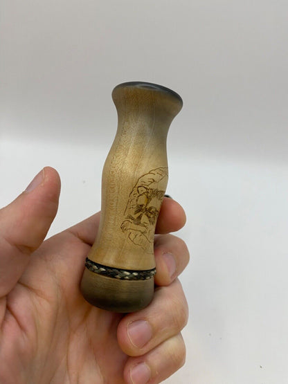 Wooden Amish Crafted Coon Squaller Raccoon Squealer Call
