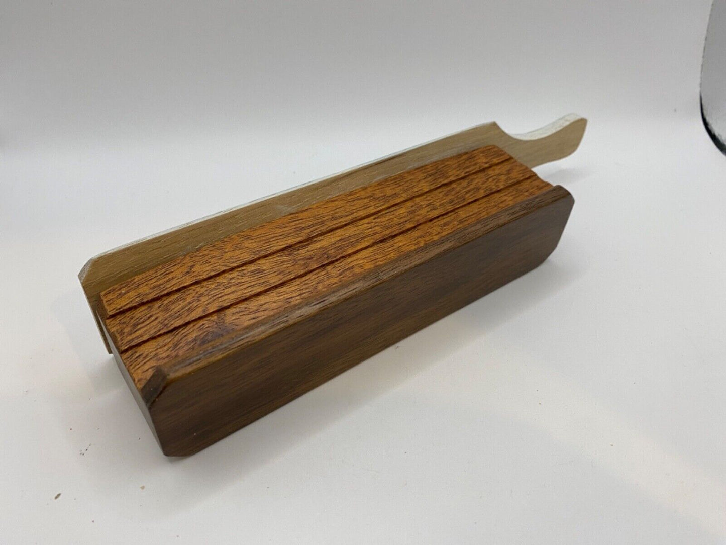 Wooden Amish Crafted Painted Lid Turkey Box Call - Winter Scene