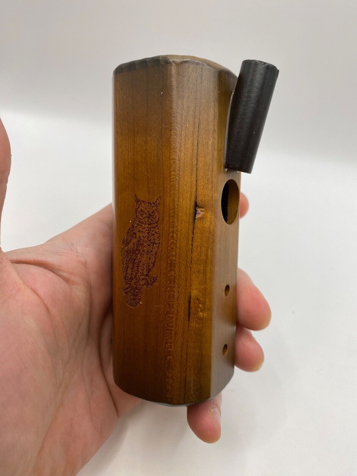 Genuinely Amish Crafted Owl Hooter / Owl Call - Wooden - Turkey Locator Call !