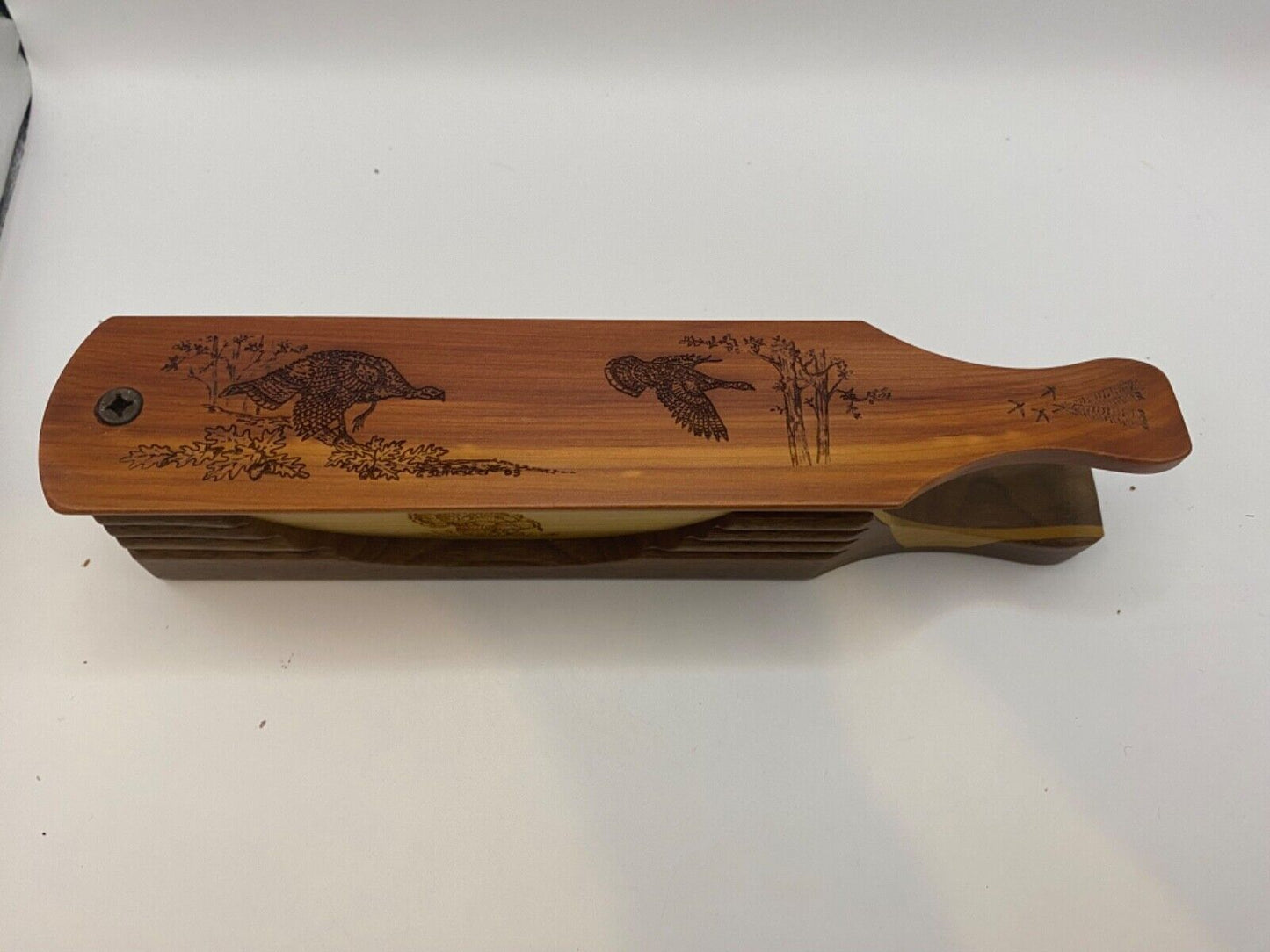 Genuinely Amish Crafted "Handle Half Moon" Turkey Box Call