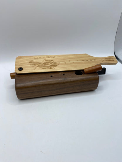 Genuinely Amish Crafted "Four Star" Combo Turkey Box Call - Crow, Owl, Hawk!