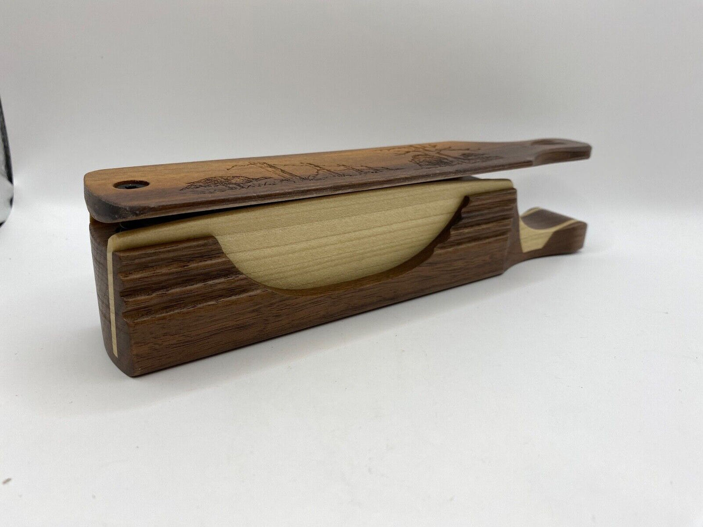 Genuinely Amish Crafted "Handle Half Moon" Turkey Box Call