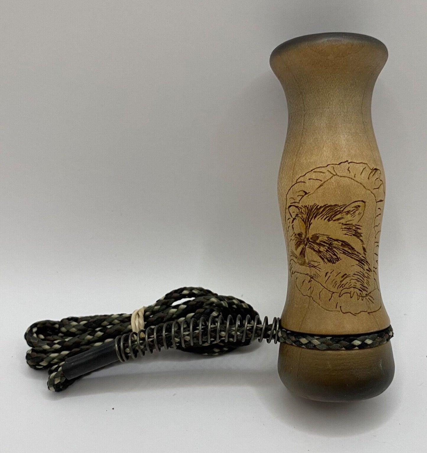 Wooden Amish Crafted Coon Squaller Raccoon Squealer Call