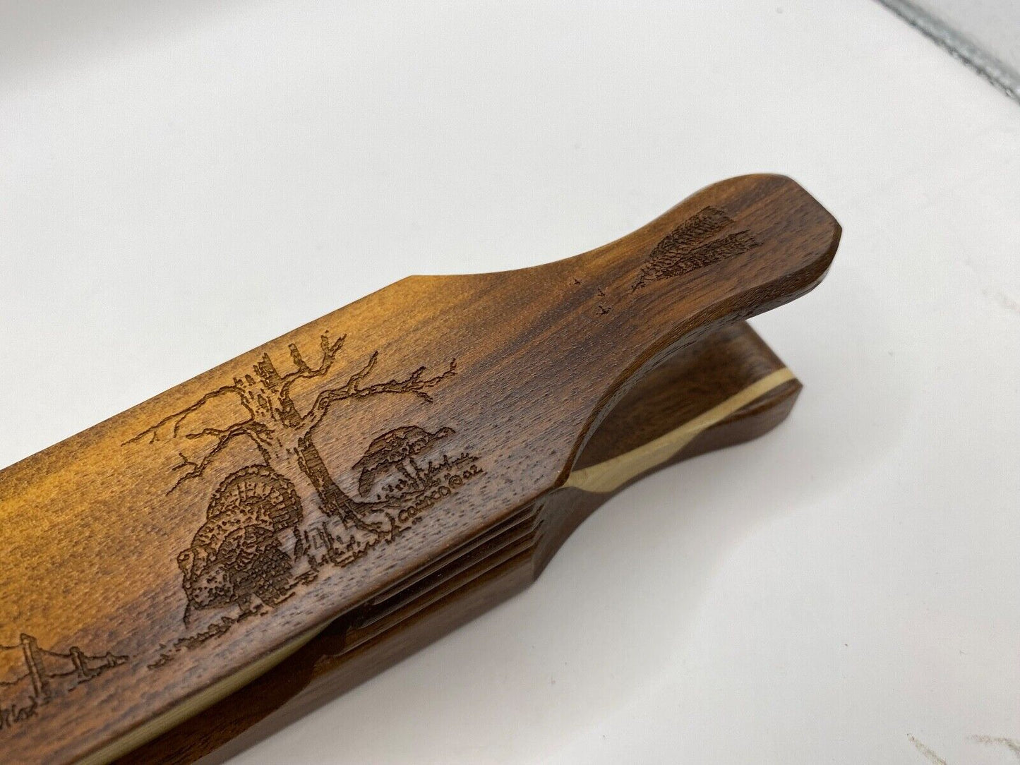 Genuinely Amish Crafted "Handle Half Moon" Turkey Box Call