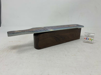 Wooden Amish Crafted Painted Lid Turkey Box Call - Elk Scene