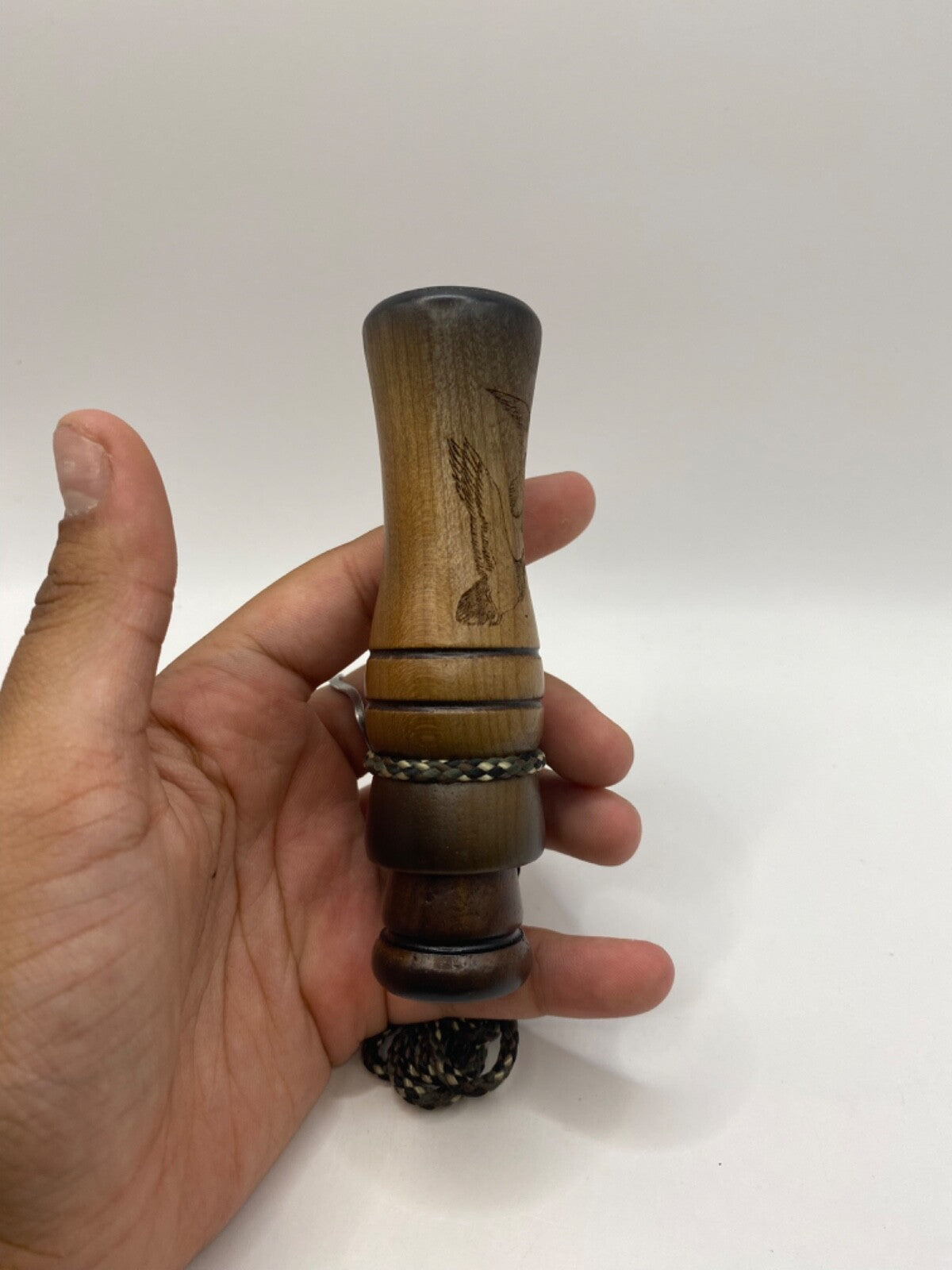 Genuinely Amish Crafted Duck Call with Lanyard - Wooden - New, Unused!