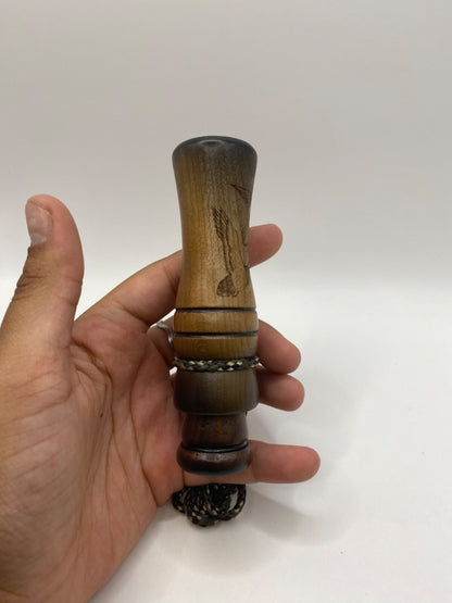 Genuinely Amish Crafted Duck Call with Lanyard - Wooden - New, Unused!
