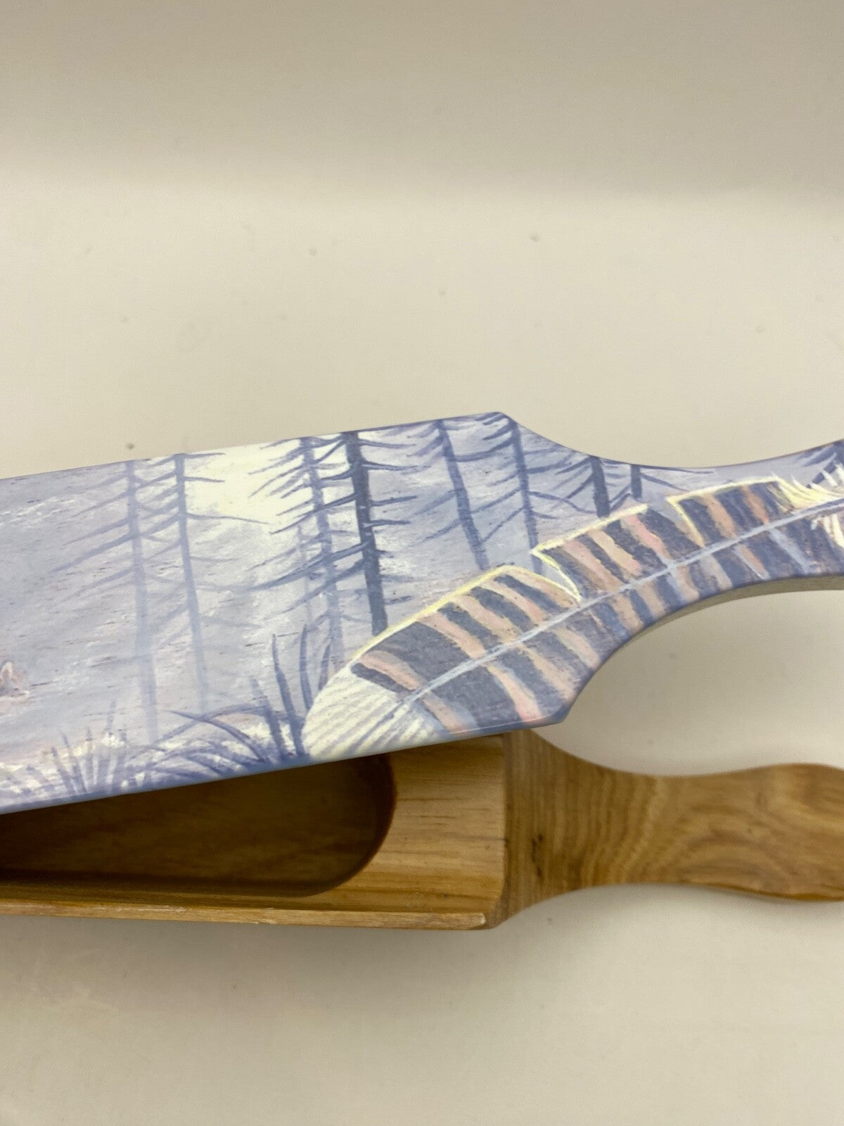 Wooden Amish Crafted Painted Lid Turkey Box Call - Elk Scene - New, Unused!