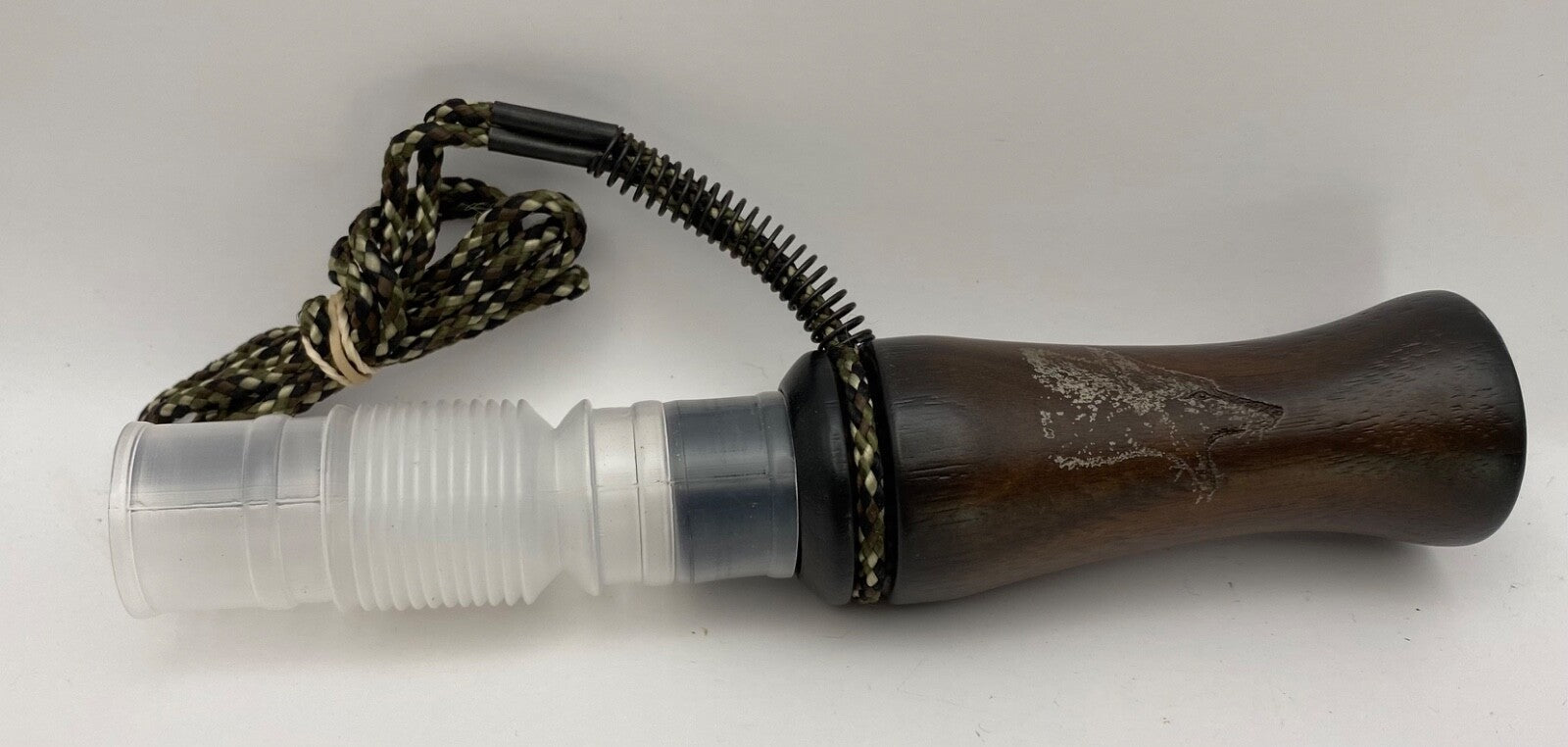 Genuinely Amish Crafted Wooden Coyote Howler Call with Lanyard - New, Unused!