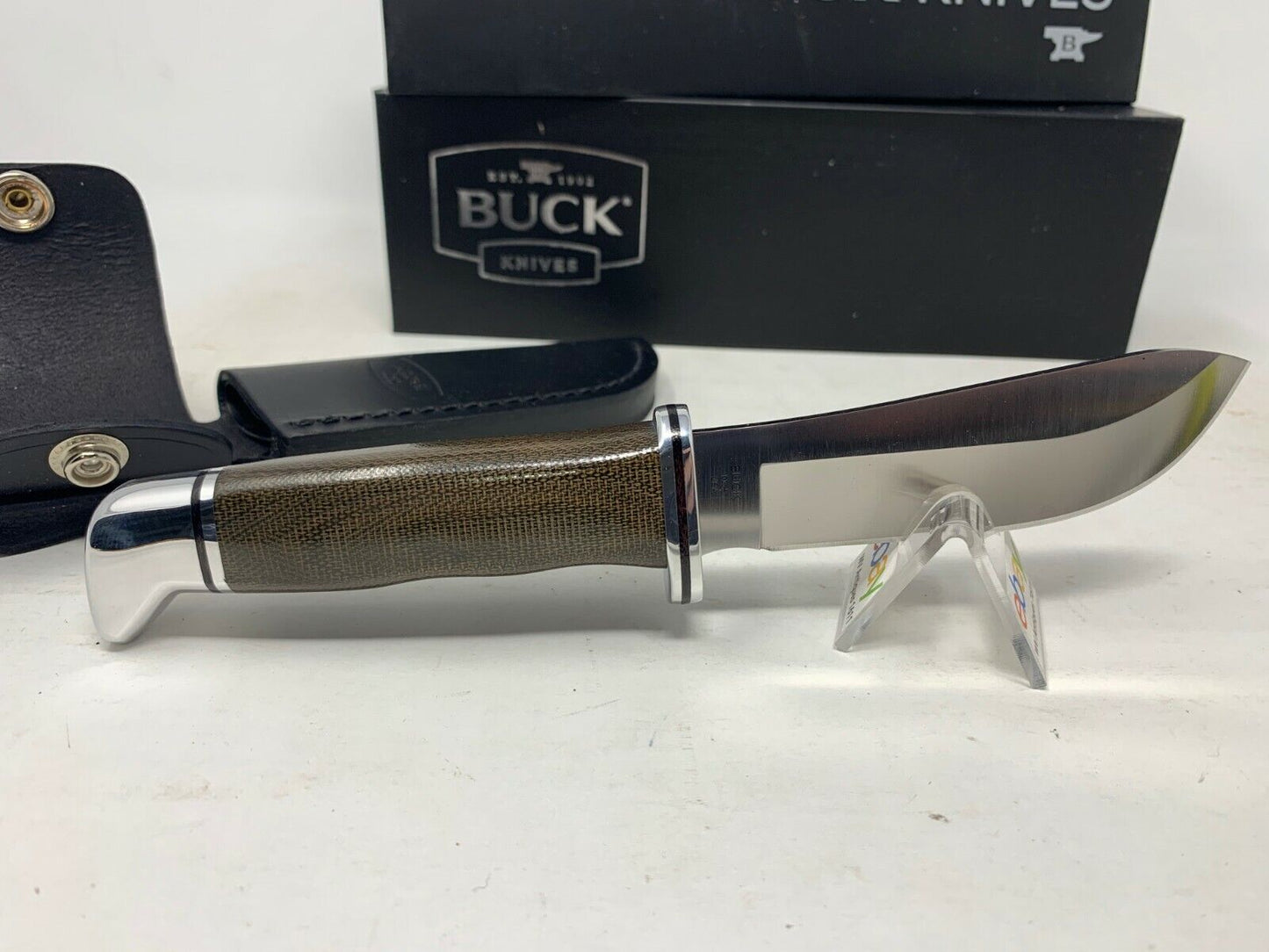 Buck USA 103 Skinner PRO with Sheath, Single Blade, Micarta Handle, S35VN New