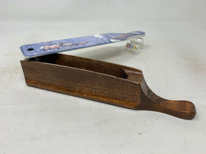 Wooden Amish Crafted Painted Lid Turkey Box Call - Elk Scene - New, Unused!