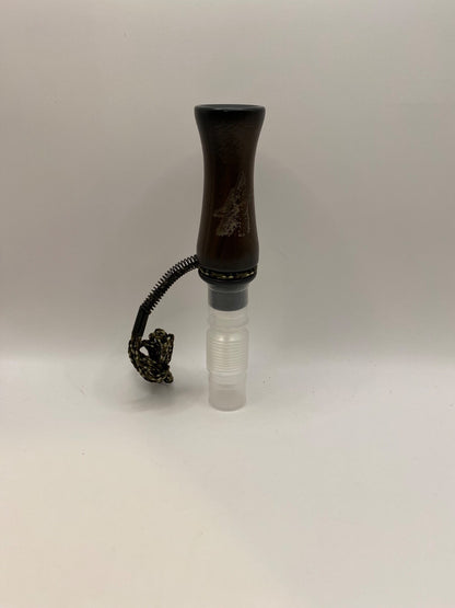 Genuinely Amish Crafted Wooden Coyote Howler Call with Lanyard - New, Unused!