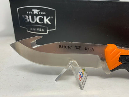 Buck USA 657 Large Pursuit PRO Fixed Blade Hunting Knife with Sheath, Guthook!