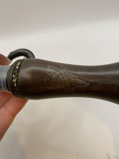 Genuinely Amish Crafted Wooden Coyote Howler Call with Lanyard - New, Unused!