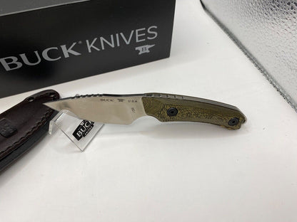 Buck USA 662 Alpha Scout Knife with Sheath, Richlite Handle, S35VN Steel - NIB