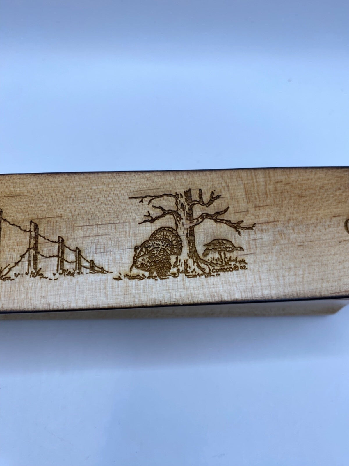 Genuinely Amish Crafted "Old Faithful" Turkey Box Call - New, Unused! Wooden!