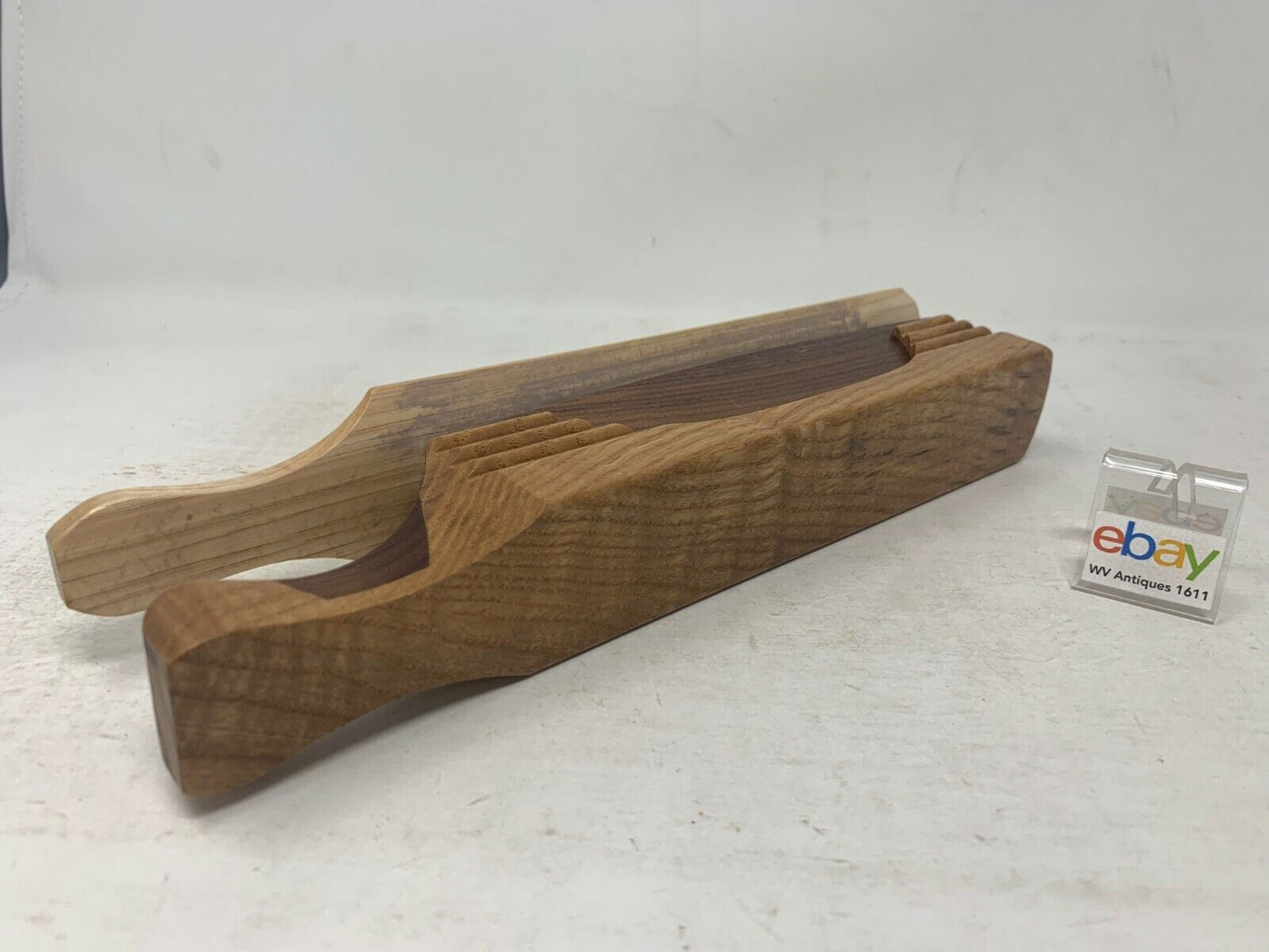 Wooden Amish Crafted 10" Handle Half Moon Turkey Box Call
