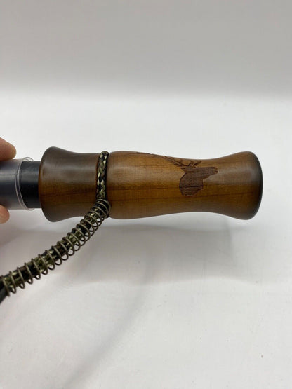 Genuinely Amish Crafted Wooden Elk Bugle Call with Lanyard