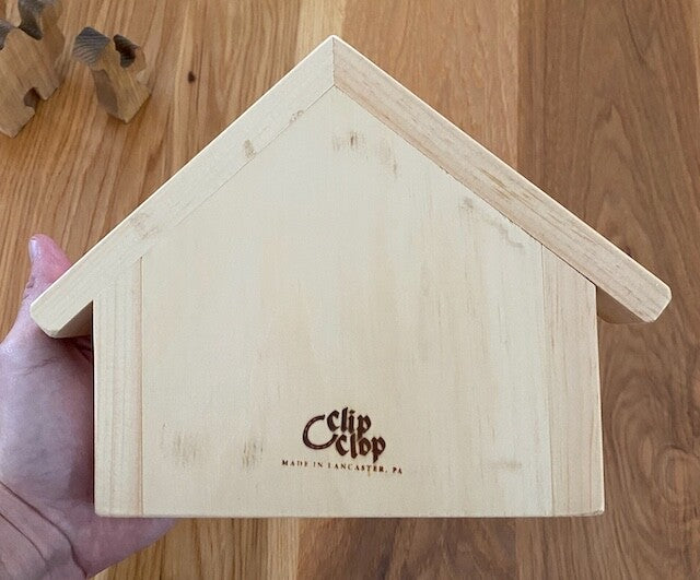 Amish Crafted Wooden Nativity Manger Scene Set, 14 Pieces, Decorative and Fun!