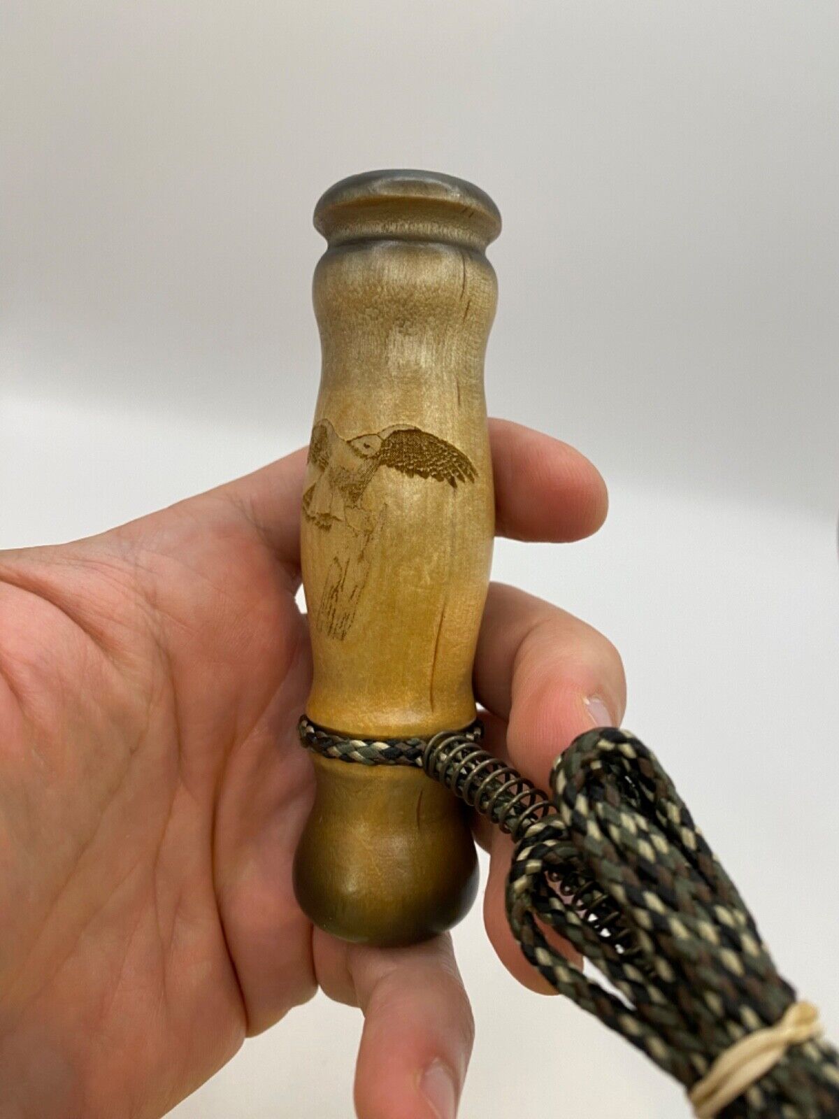Genuinely Amish Crafted Wooden Hawk Call with Lanyard