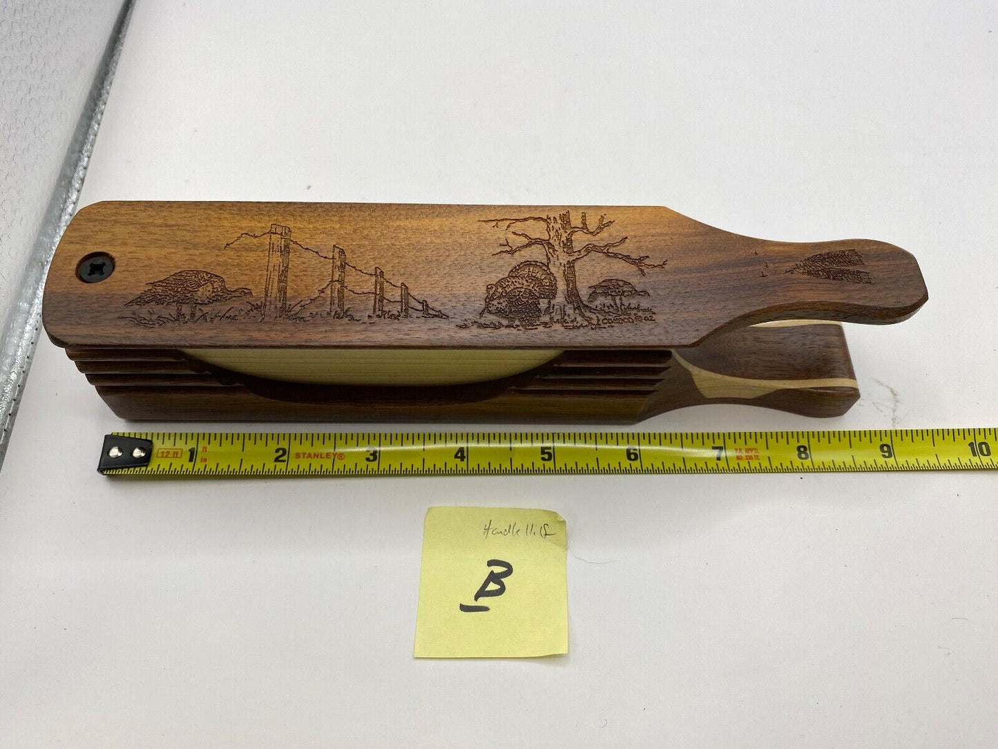 Genuinely Amish Crafted "Handle Half Moon" Turkey Box Call