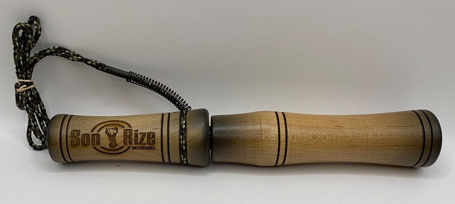 Wooden Amish Crafted Son Rize Buck / Deer Grunt Call - All Wood, Deep Sound!