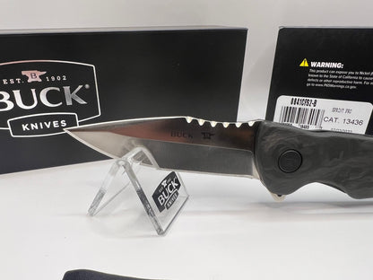 Buck USA 841 Sprint Pro Marbled CF Folding Knife with Pocket Clip - New In Box !
