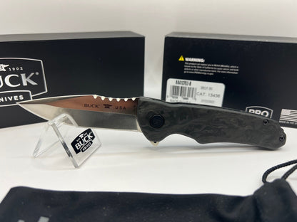 Buck USA 841 Sprint Pro Marbled CF Folding Knife with Pocket Clip - New In Box !