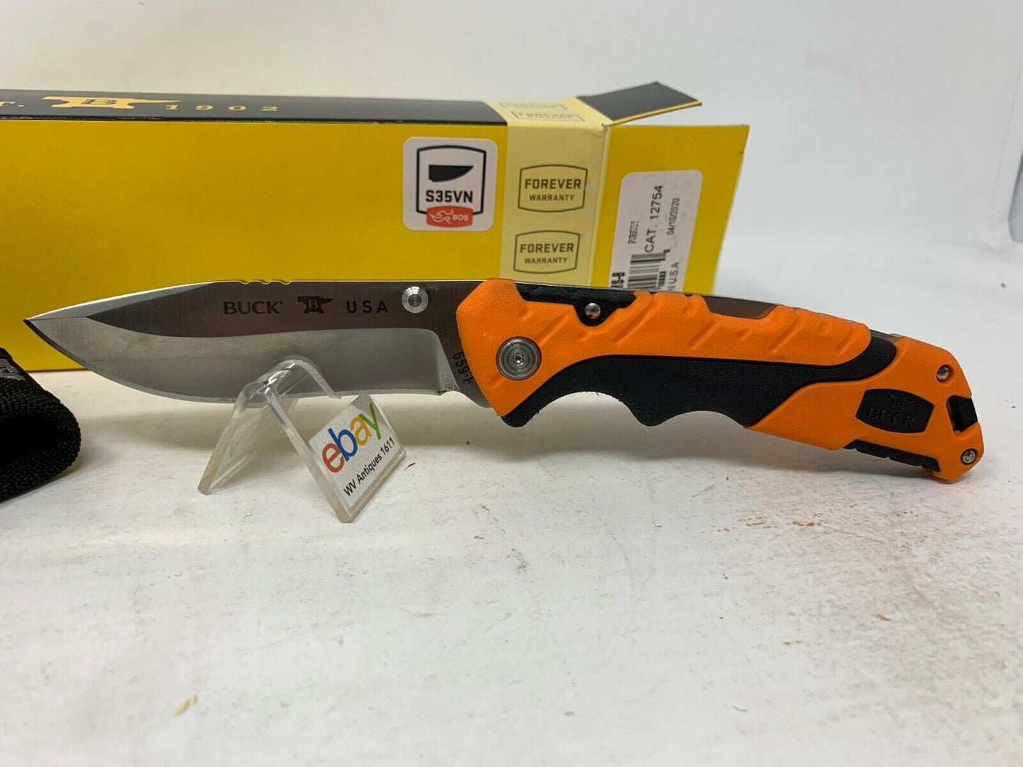 Buck USA 659 Large Pursuit PRO Folding Hunting Knife with Sheath - New In Box!